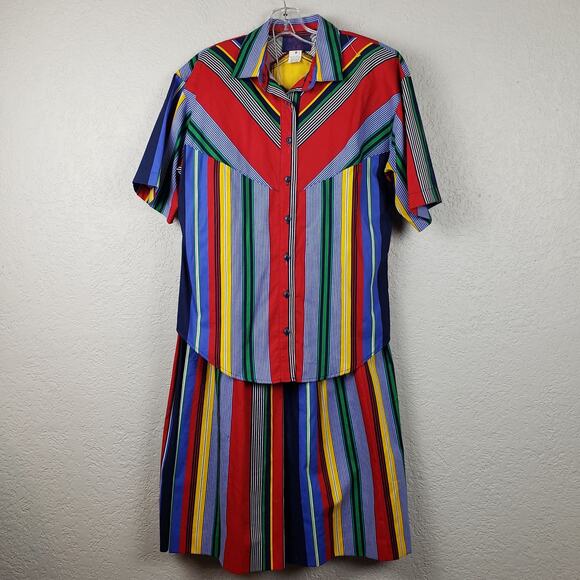 Vintage 80s Alex & Camp Skirt Set - 8 - Picture 2 of 10